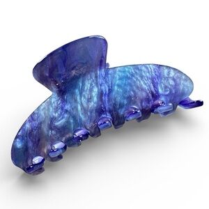 Shimmer Acrylic Hair Clip Blue Purple New